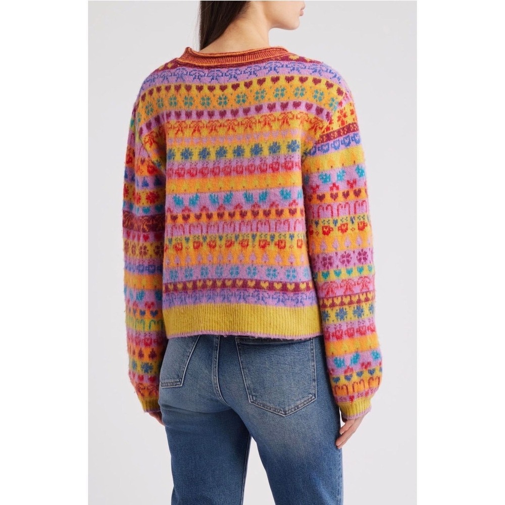 Free People, Favorite Things Sweater, Bright Confetti Combo, M, NWT, $168.00 - Picture 2 of 6